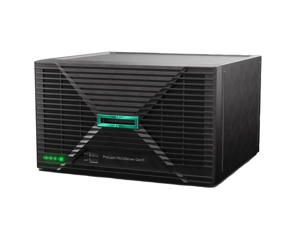 HPE ProLiant MicroServer Gen11 6325P 3.5GHz 4c 1P 1x16GB-U 4LFF-NHP 2x1TB HDD 1x180W PS LA Server
