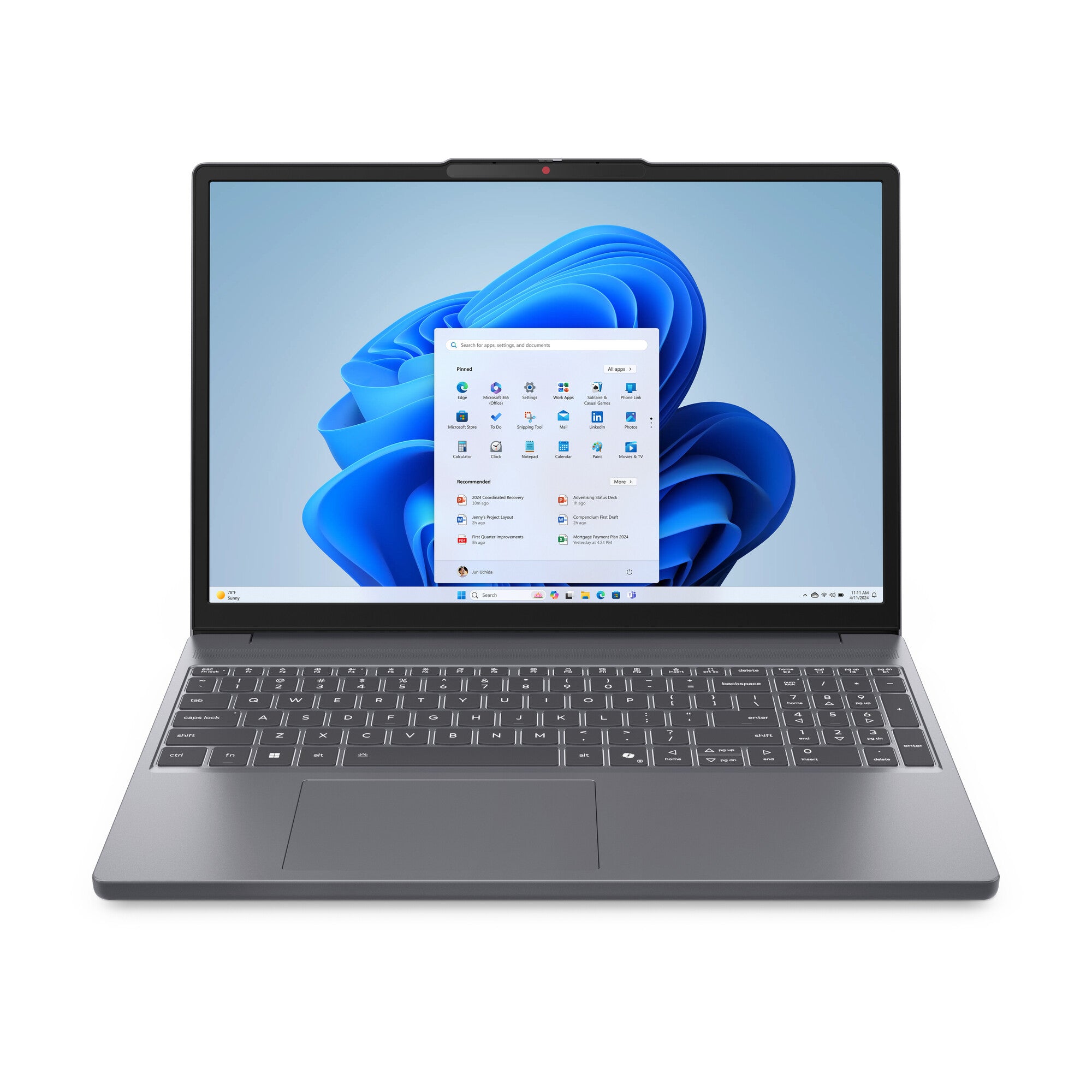 Lenovo IdeaPad Slim 3 15IRH10 Intel® Core™ i5 i5-13420H Computadora portátil 38.9 cm (15.3") Pantalla táctil WUXGA 24 GB DDR5-SDRAM 512 GB SSD Wi-Fi 6 (802.11ax) Windows 11 Home Inglés Gris