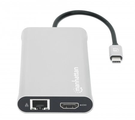 Manhattan Docking Station USB-C para Triple Monitor