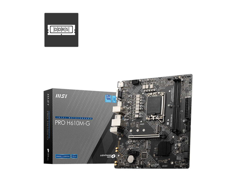 MSI PRO H610M-G placa base Intel H610 LGA 1700 Micro ATX