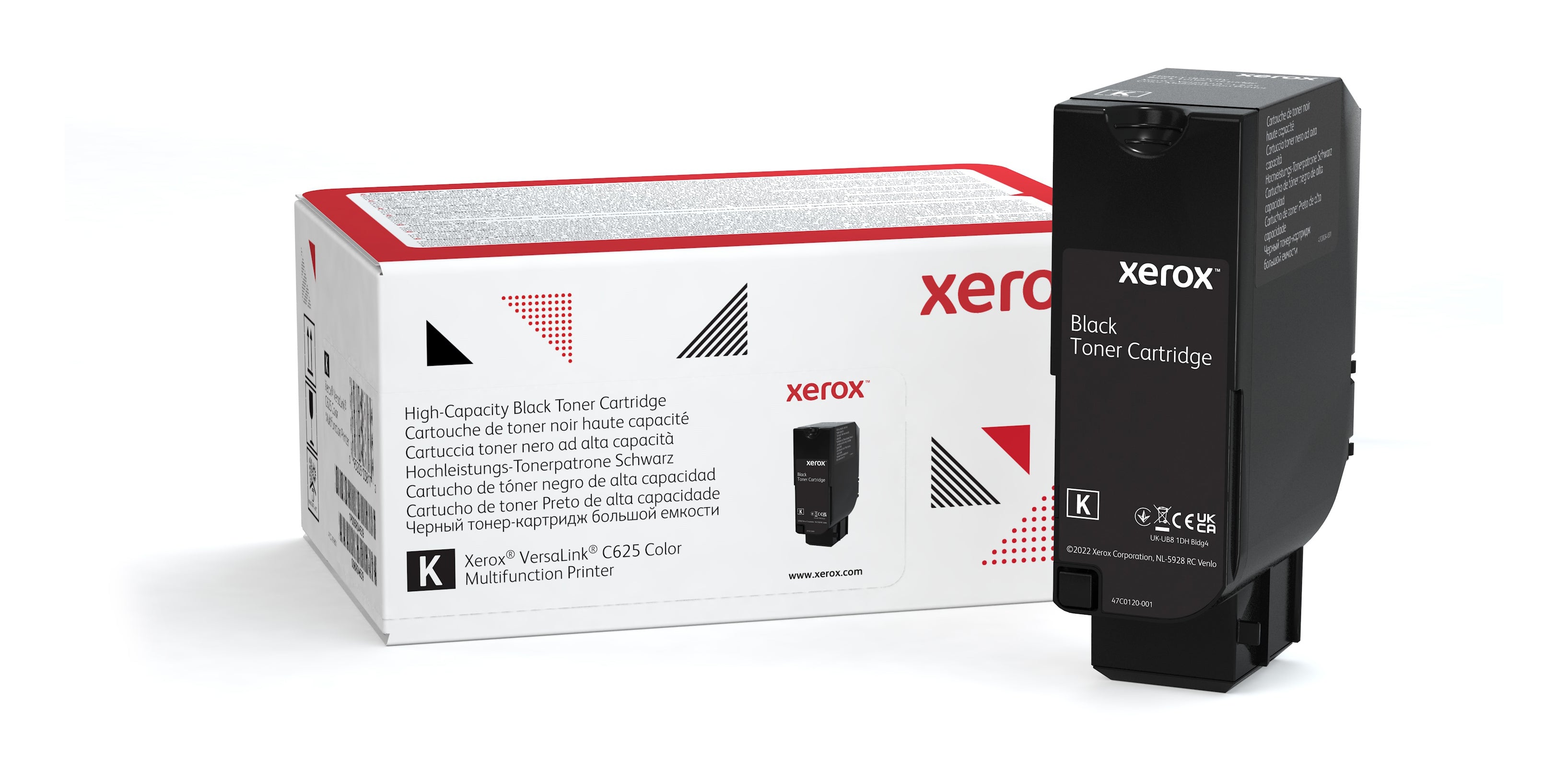 Cartucho Xerox de toner negro de alta capacidad para equipo C625