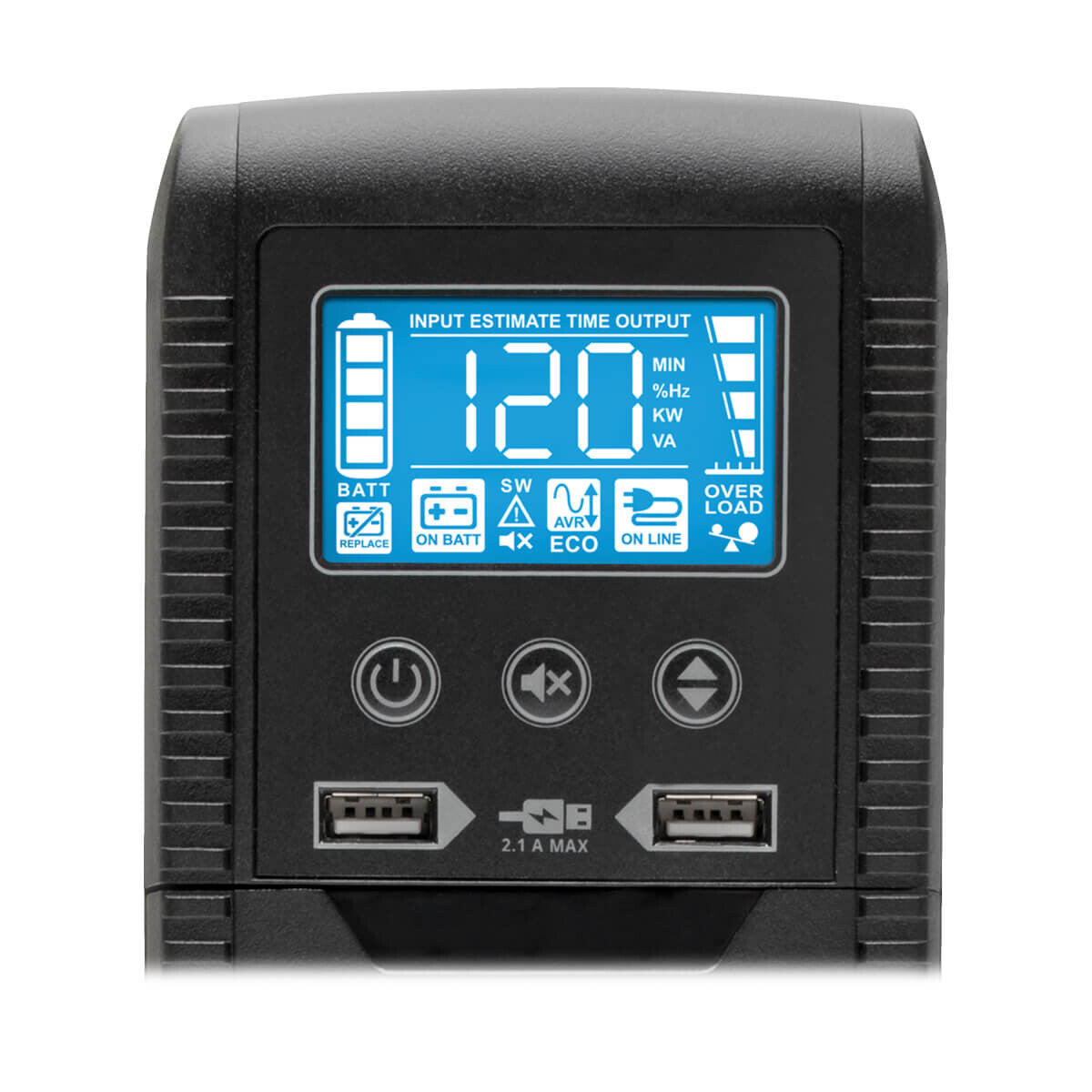 Tripp Lite ECO1500LCD UPS Interactivo con USB y 10 tomacorrientes - 120V, 1440VA, 900W, 50Hz / 60Hz, AVR, Serie ECO, ENERGY STAR