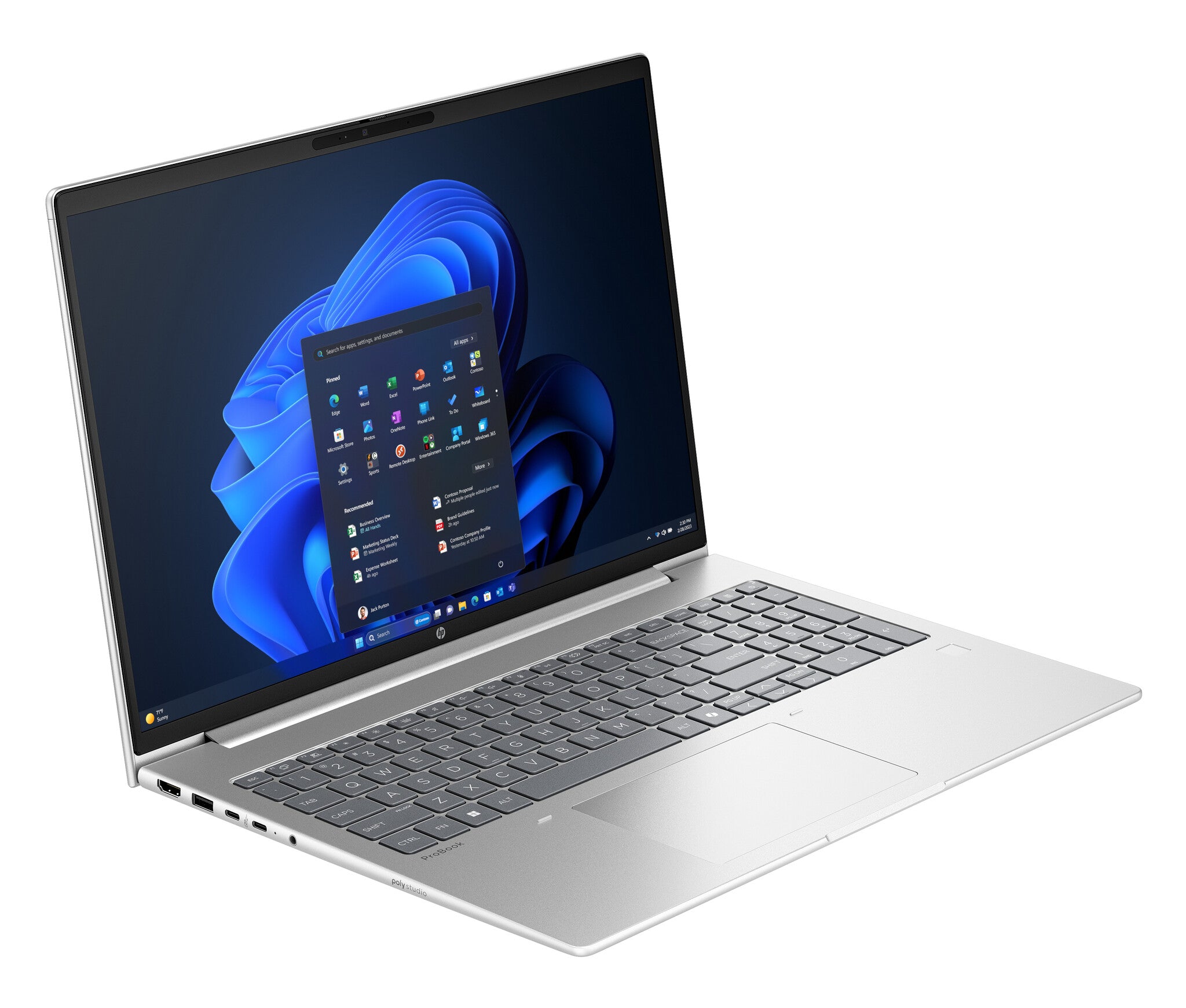 HP ProBook 4 G1iR 16 inch Notebook PC Intel Core 5 120U Computadora portátil 40.6 cm (16") WUXGA 24 GB DDR5-SDRAM 512 GB SSD Wi-Fi 6E (802.11ax) Windows 11 Pro Plata