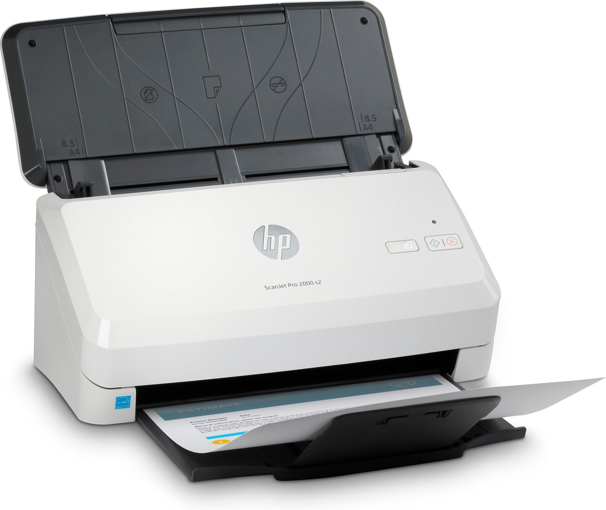 HP ScanJet Pro 2000 s2 Escáner alimentado con hojas 600 x 600 DPI A4 Negro, Blanco