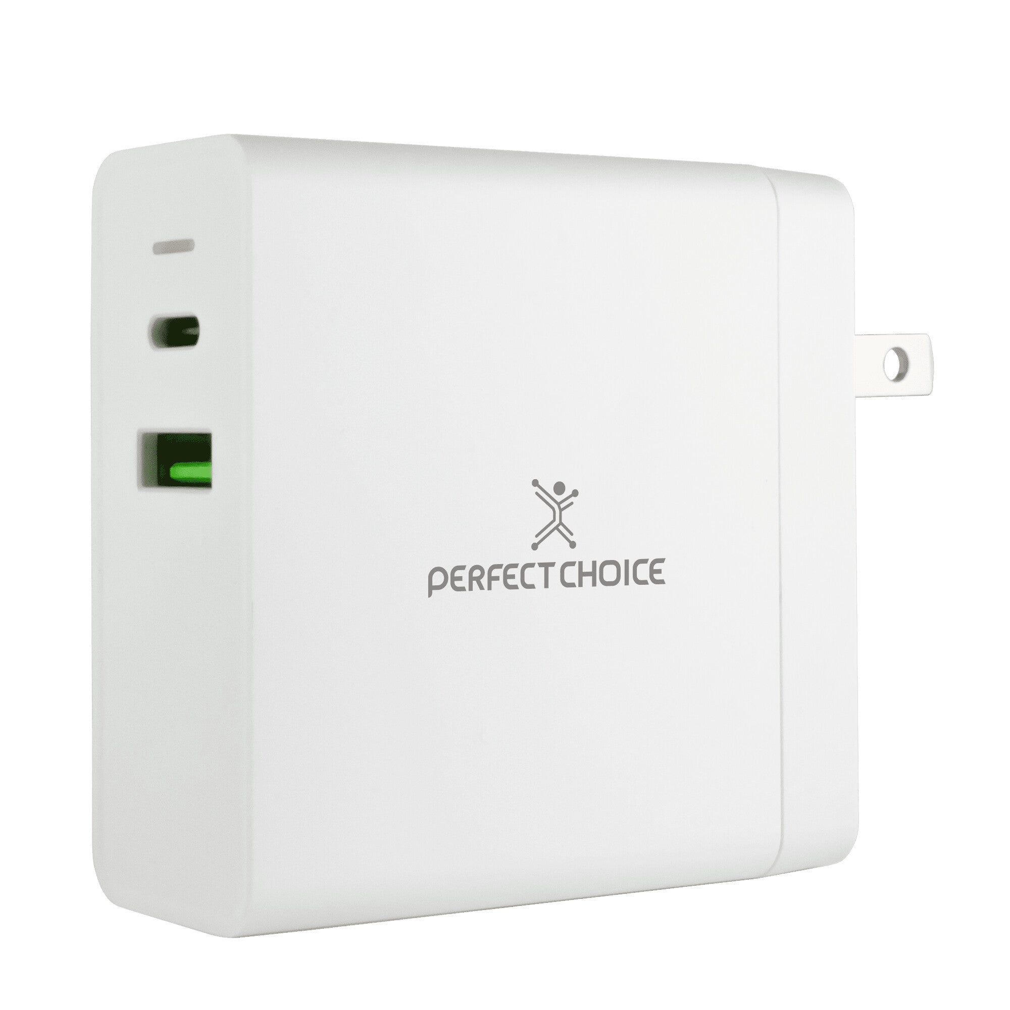 Perfect Choice PC-240396 cargador de dispositivo móvil Universal Blanco Corriente alterna Cargador inalámbrico Carga rápida Interior