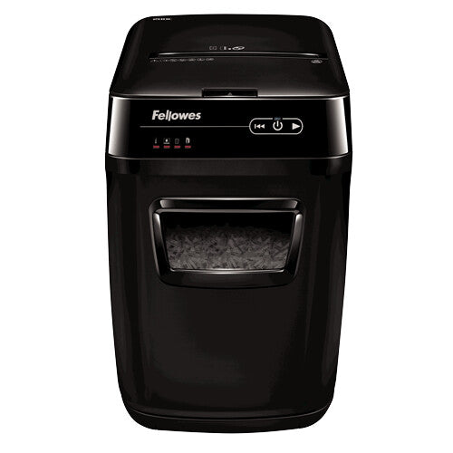 Fellowes AutoMax 200C trituradora de papel Trituración cruzada 60 Db 22.9 cm Negro