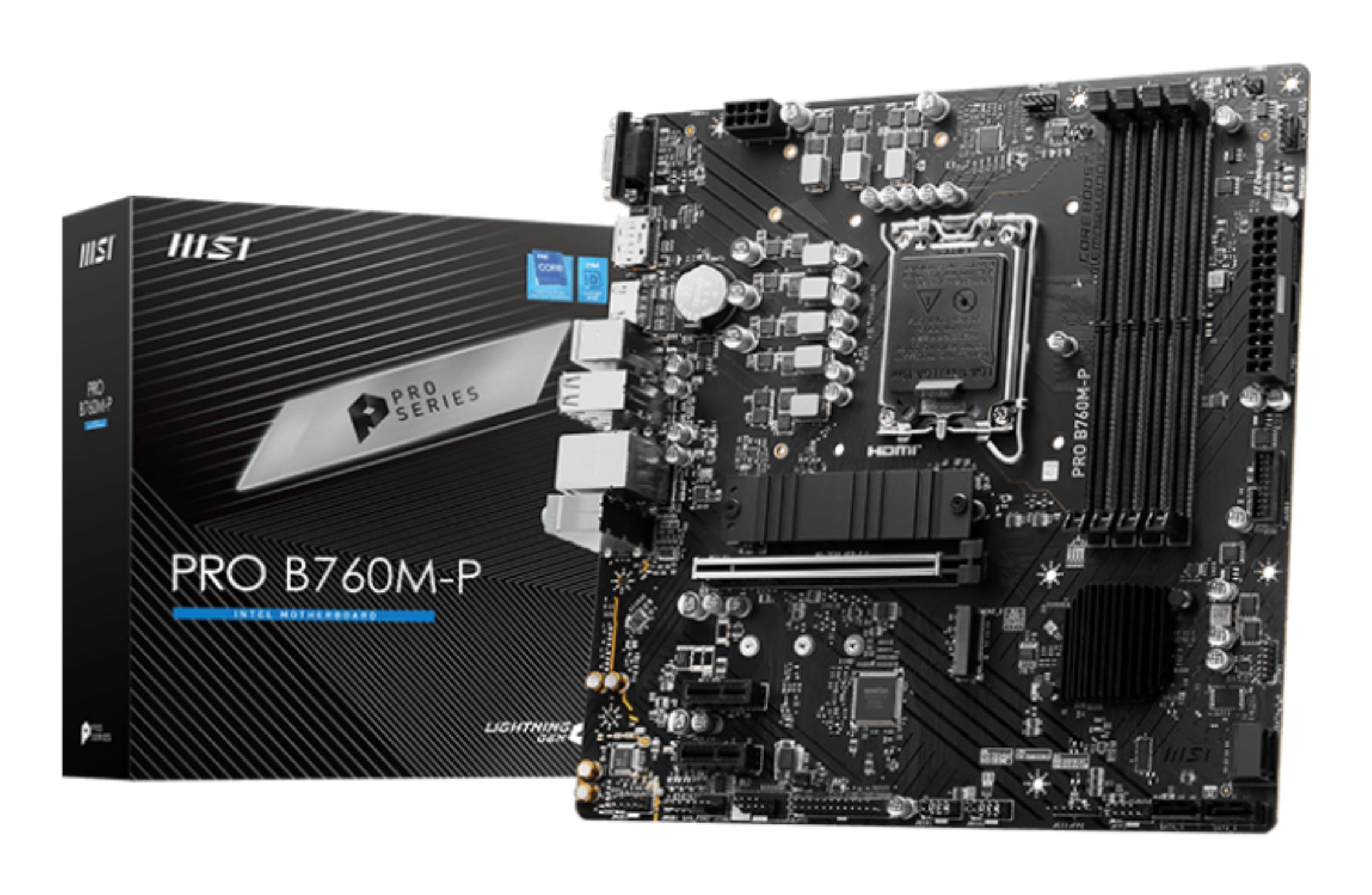 MB MSI B760 INTEL S-1700 14A/13A/12A GEN/4X DDR5 4800/1XDP/HDMI/M.2/4X USB3.2/USB-C/ATX/GAMA MEDIA/RGB