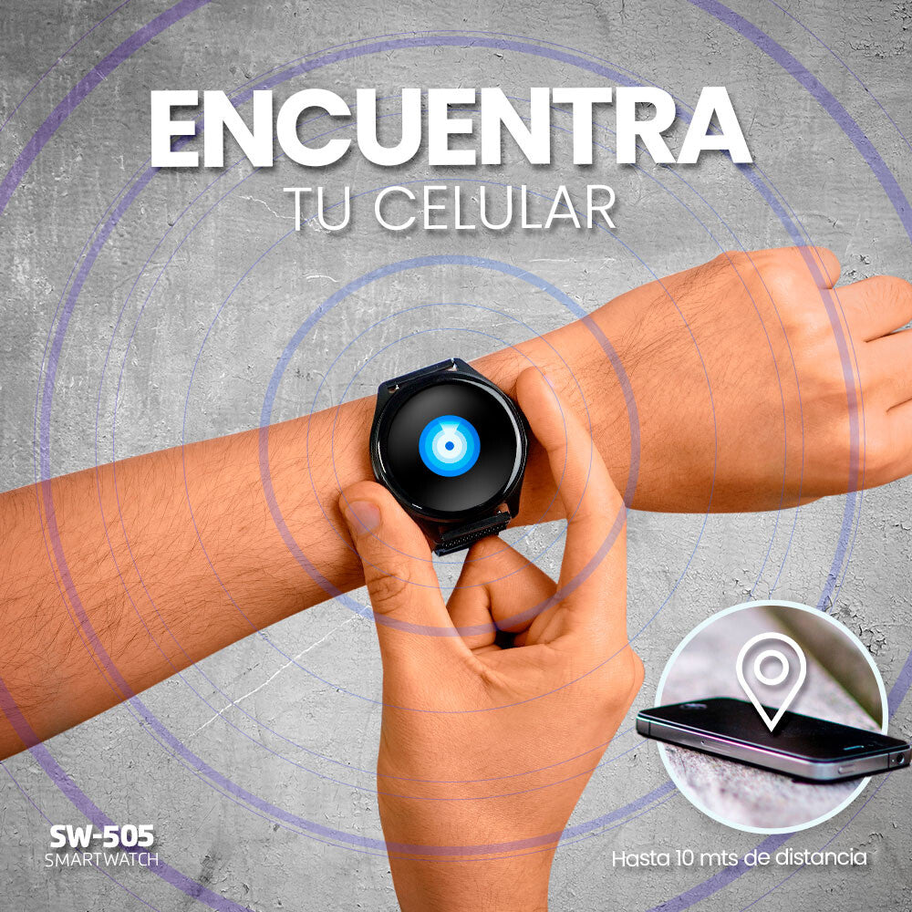 Vorago SW-505 reloj inteligente y deportivo AMOLED 36 mm Digital 466 x 466 Pixeles Pantalla táctil Negro