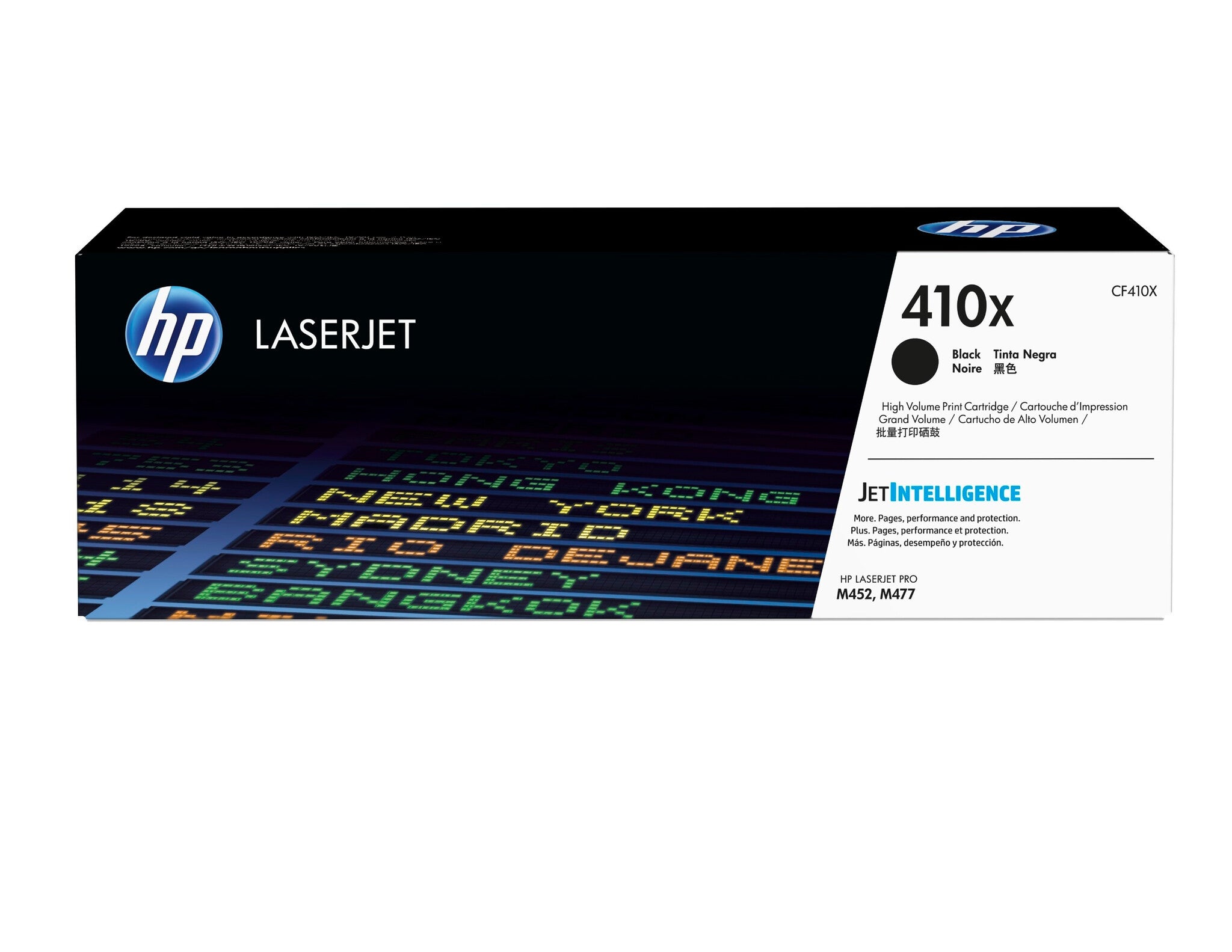 HP Cartucho de tóner original LaserJet 410X de alta capacidad negro