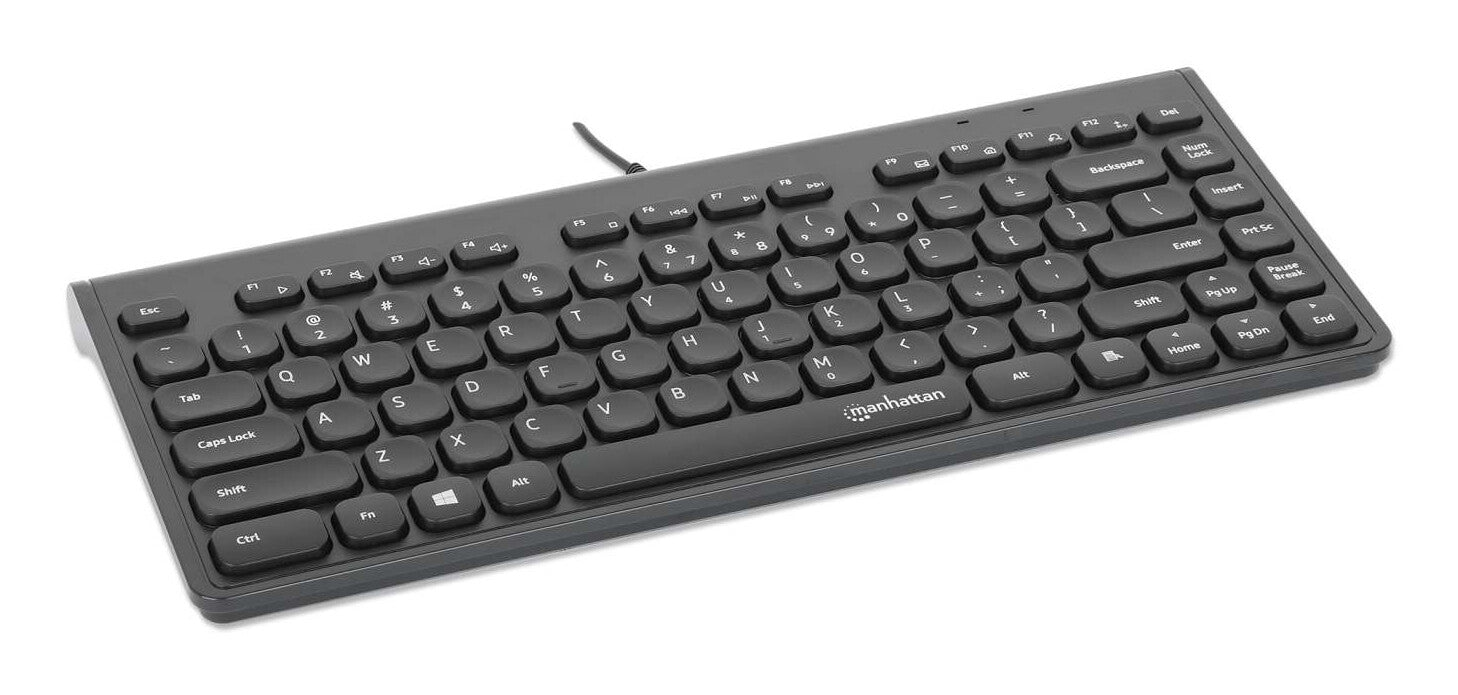 Manhattan 180702 teclado Oficina USB QWERTY Negro