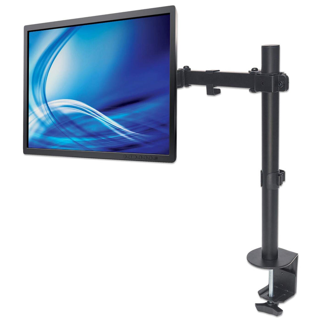Manhattan Soporte para un monitor, de escritorio, movimiento de brazos de doble articulación