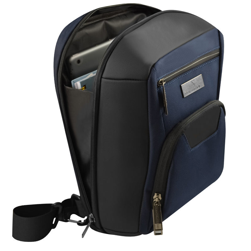 Perfect Choice PC-085010 bolsa de mano y de hombro Poliéster Azul Unisex Bolsa cruzada