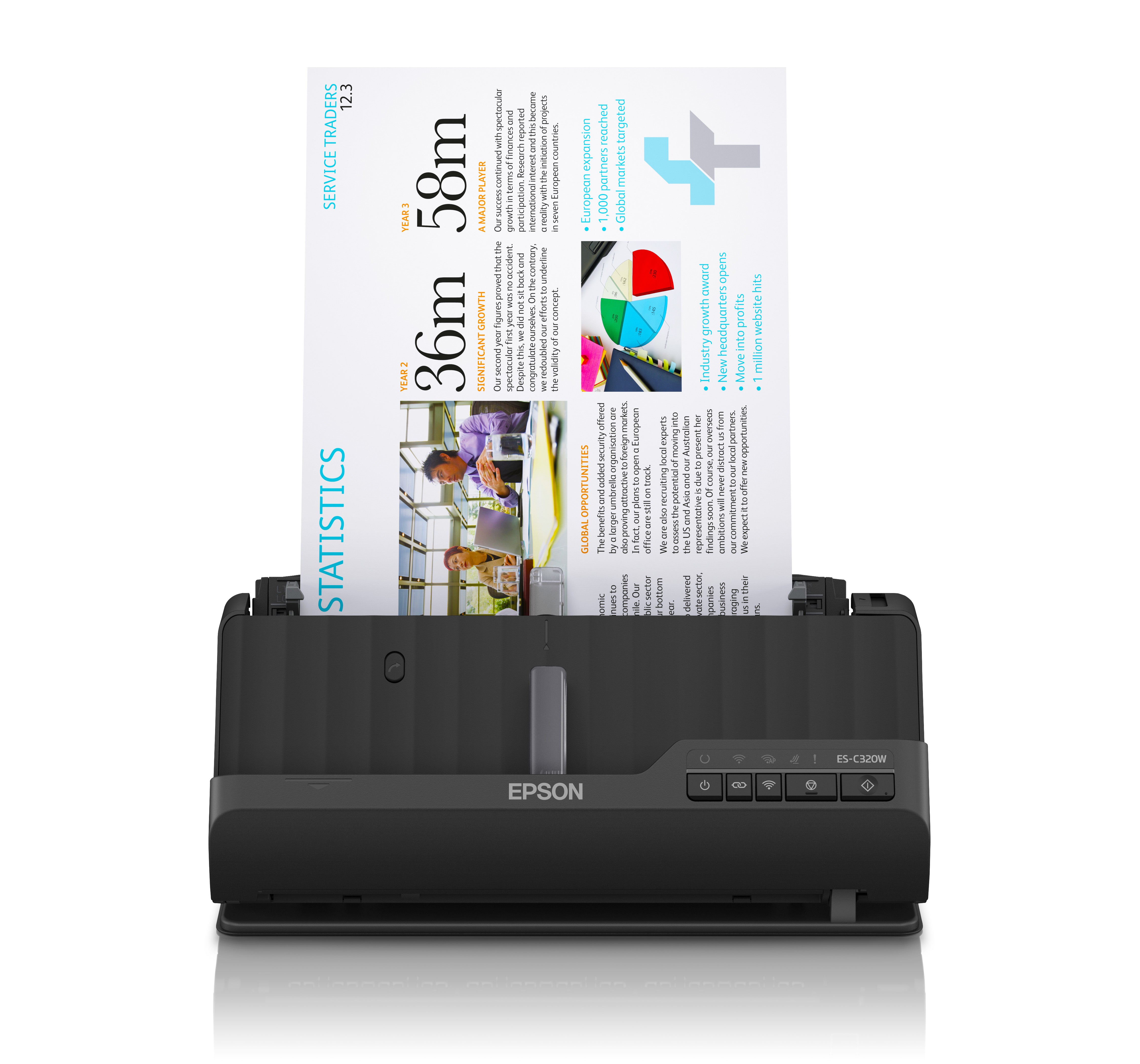 Escaner Epson de Documentos WorkForce ES-C320W