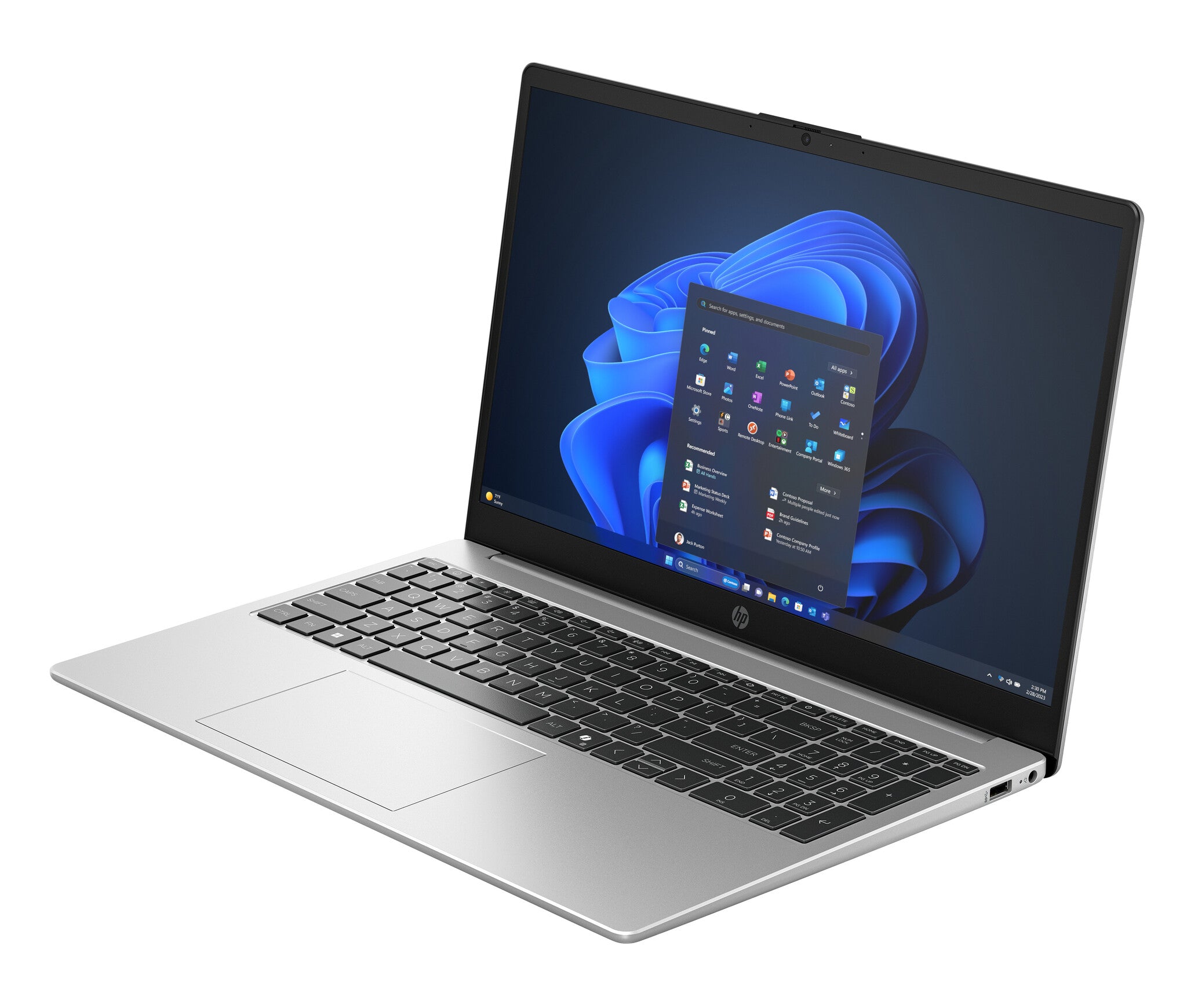 HP 255R G10 AMD Ryzen™ 3 7335U Computadora portátil 39.6 cm (15.6") Full HD 8 GB DDR5-SDRAM 512 GB SSD Wi-Fi 6 (802.11ax) Windows 11 Home Plata