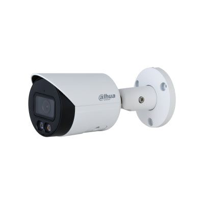 CAMARA IP/ DAHUA/ IPC-HFW2249S-S-IL/ BULLET 2 MP/ ILUMINADOR DUAL INTELIGENTEFULL COLOR/ WIZSENSE/ LENTE DE 2.8MM/107/ MICROFONO/30 MTS DE IR Y LUZ VISIBLE/ METALICA/ RANURA MSD/ WDR 120DB/ SMD POE