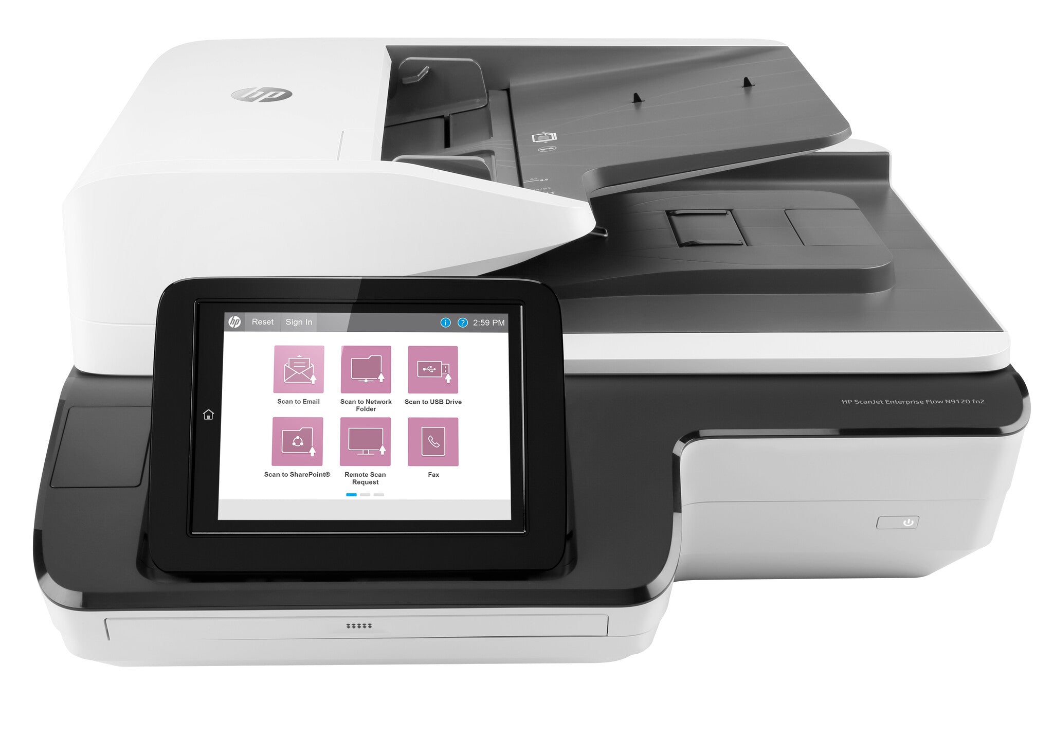 HP ScanJet Enterprise Flow N9120 fn2 Escáner de cama plana 600 x 600 DPI A3 Negro, Blanco