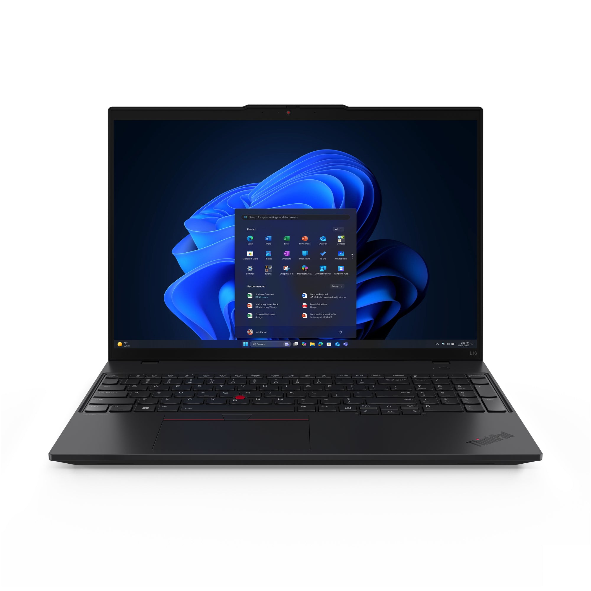 Laptop Lenovo ThinkPad L16 Gen2 16" AMD Ryzen 7 PRO 250 32GB 1TB SSD Windows 11 Pro 3 Años Premier NBD