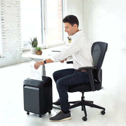 Fellowes LX Series Powershred LX180 trituradora de papel Trituración cruzada 23 cm Negro