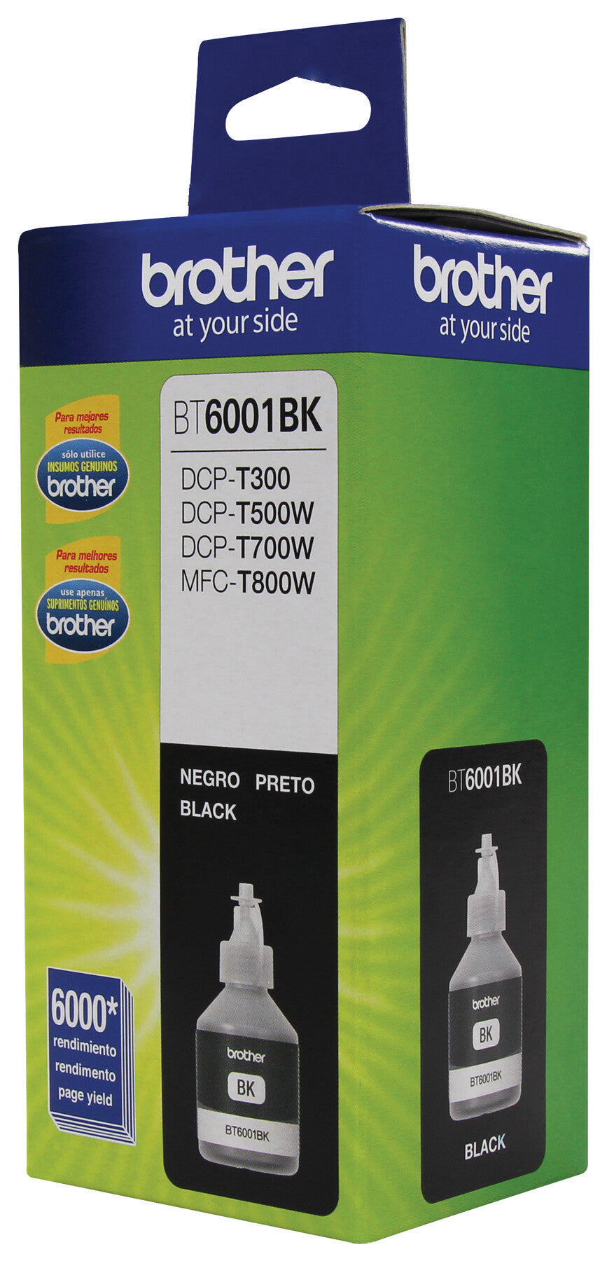 Brother BT6001BK cartucho de tinta 1 pieza(s) Original Extra (Súper) alto rendimiento Negro