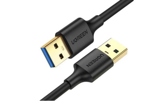 Cable USB-A 3.0 a  USB-A 3.0 / 2 Metros / Macho a Macho / Conector Niquelado / Núcleo de Cobre Estañado / Blindaje Múltiple / Velocidad 5Gbps / No Requiere Controlador / Compatible con USB2.0 Y USB 1.1
