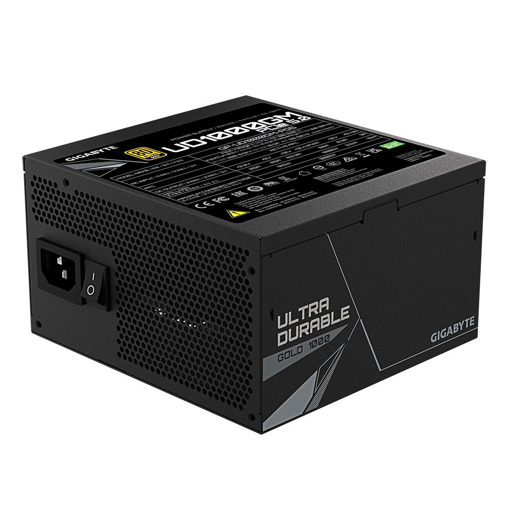 GIGABYTE UD1000GM PG5 unidad de fuente de alimentación 1000 W 20+4 pin ATX ATX Negro