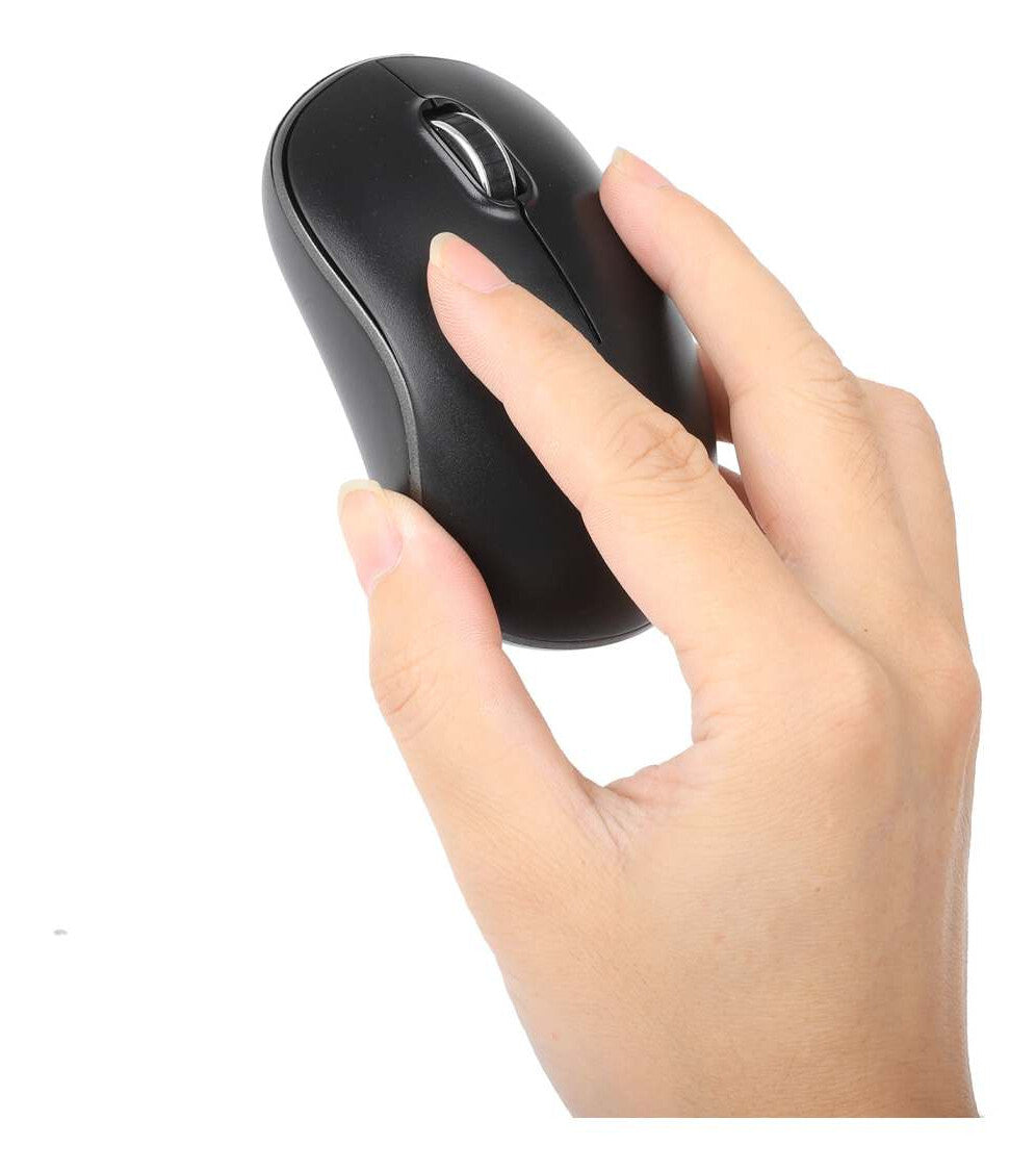 Manhattan Nano receptor USB-A, tres botones y rueda de desplazamiento, 1200 dpi, ambidiestro, negro