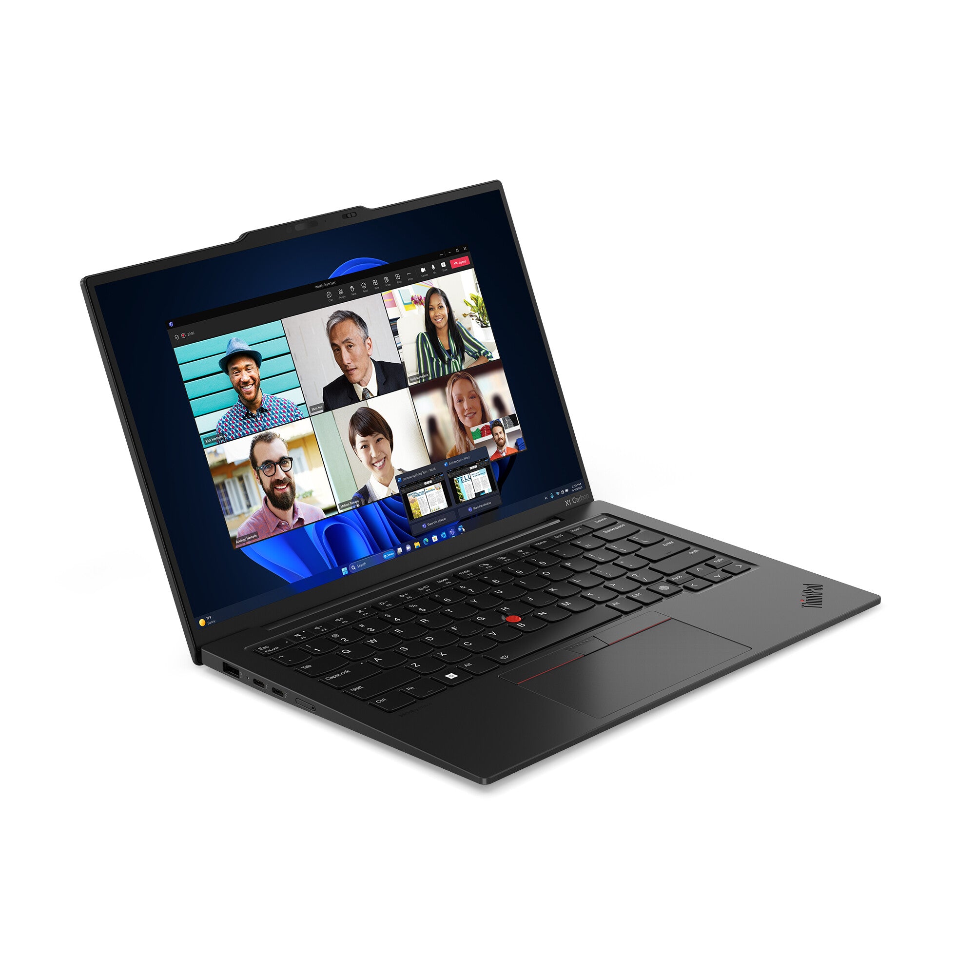 Lenovo ThinkPad X1 Carbon Gen 12 Intel Core Ultra 7 155U Computadora portátil 35.6 cm (14") WUXGA 16 GB LPDDR5x-SDRAM 512 GB SSD Wi-Fi 6E (802.11ax) Windows 11 Pro Español Negro