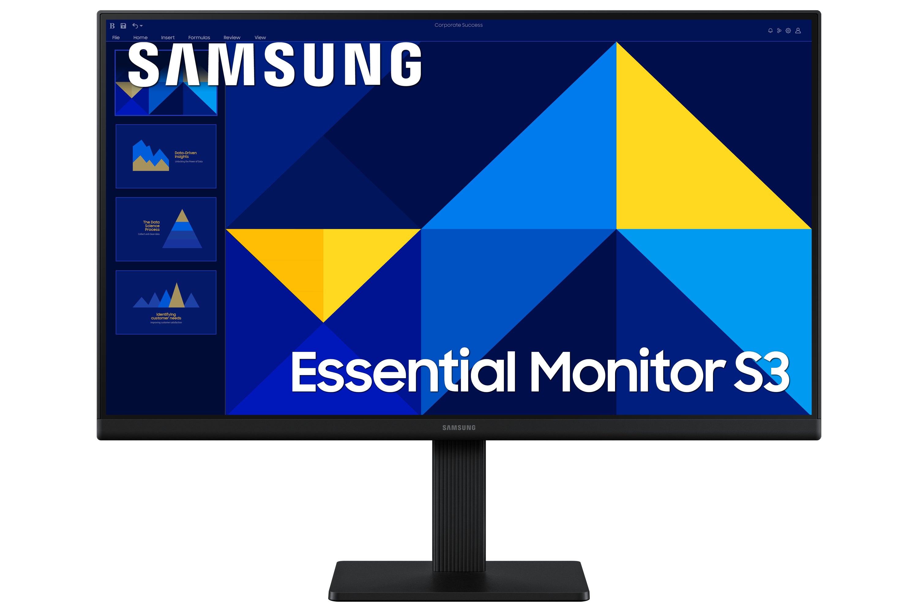 Samsung 22" Essential S3 S30GD IPS FHD 1920x1080 100Hz Flat HDMI/VGA VESA 100 Monitor