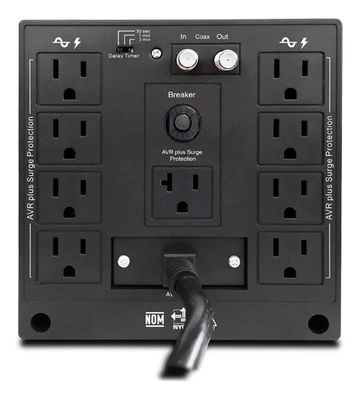 CDP R-AVR5008 regulador de voltaje 9 salidas AC 120 V Negro, Blanco