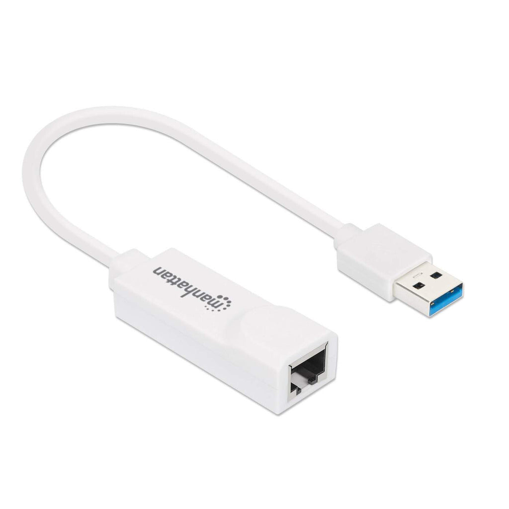 Manhattan Adaptador de Súper Velocidad USB 3.0 a RJ-45 GB Ethernet