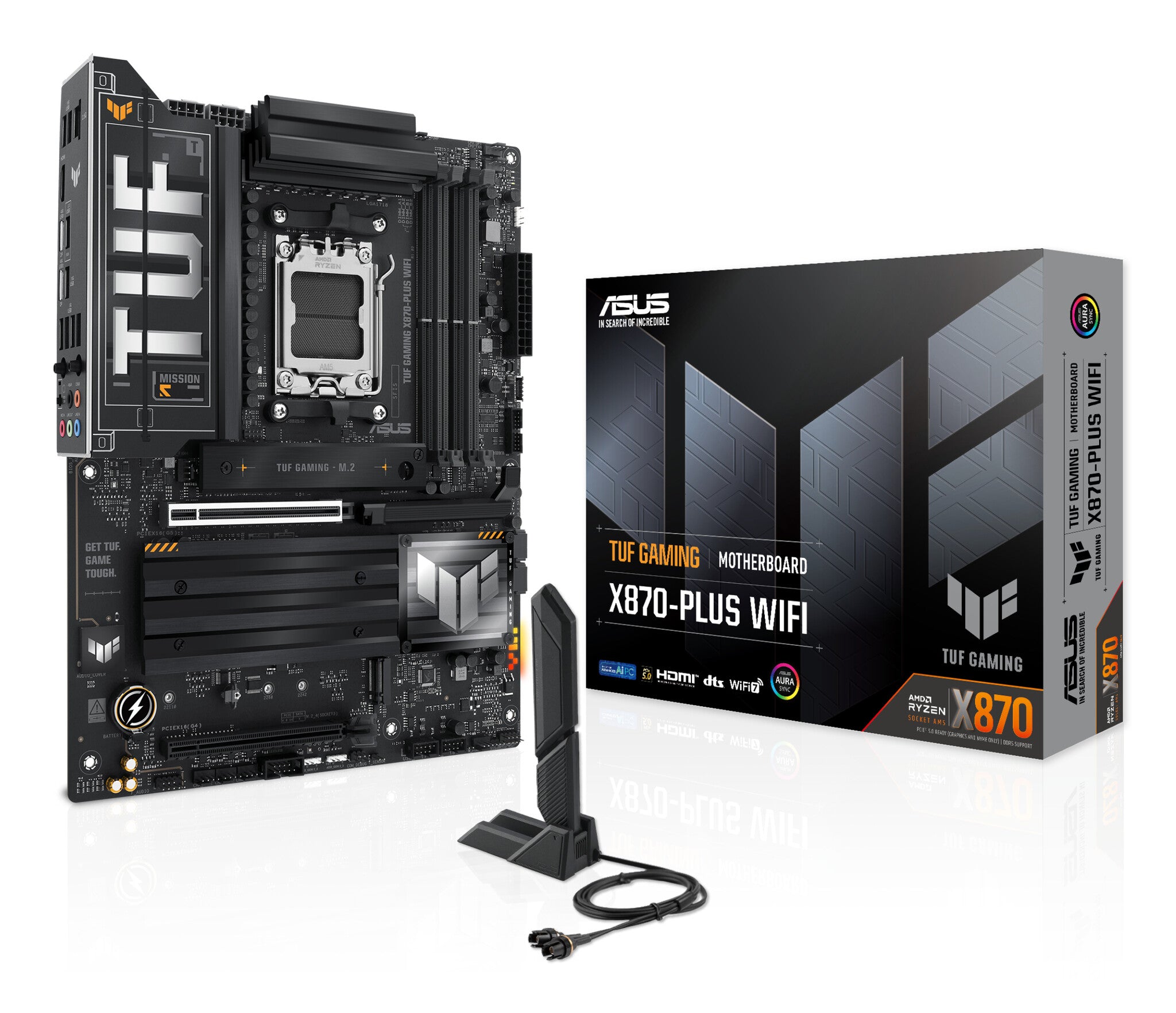 ASUS TUF GAMING X870-PLUS WIFI AMD X870 Enchufe AM5 ATX