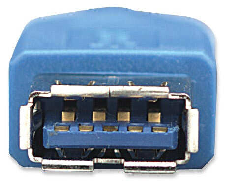 Manhattan 322447 cable USB USB 3.2 Gen 1 (3.1 Gen 1) 3 m USB A 5 Gbit/s Azul
