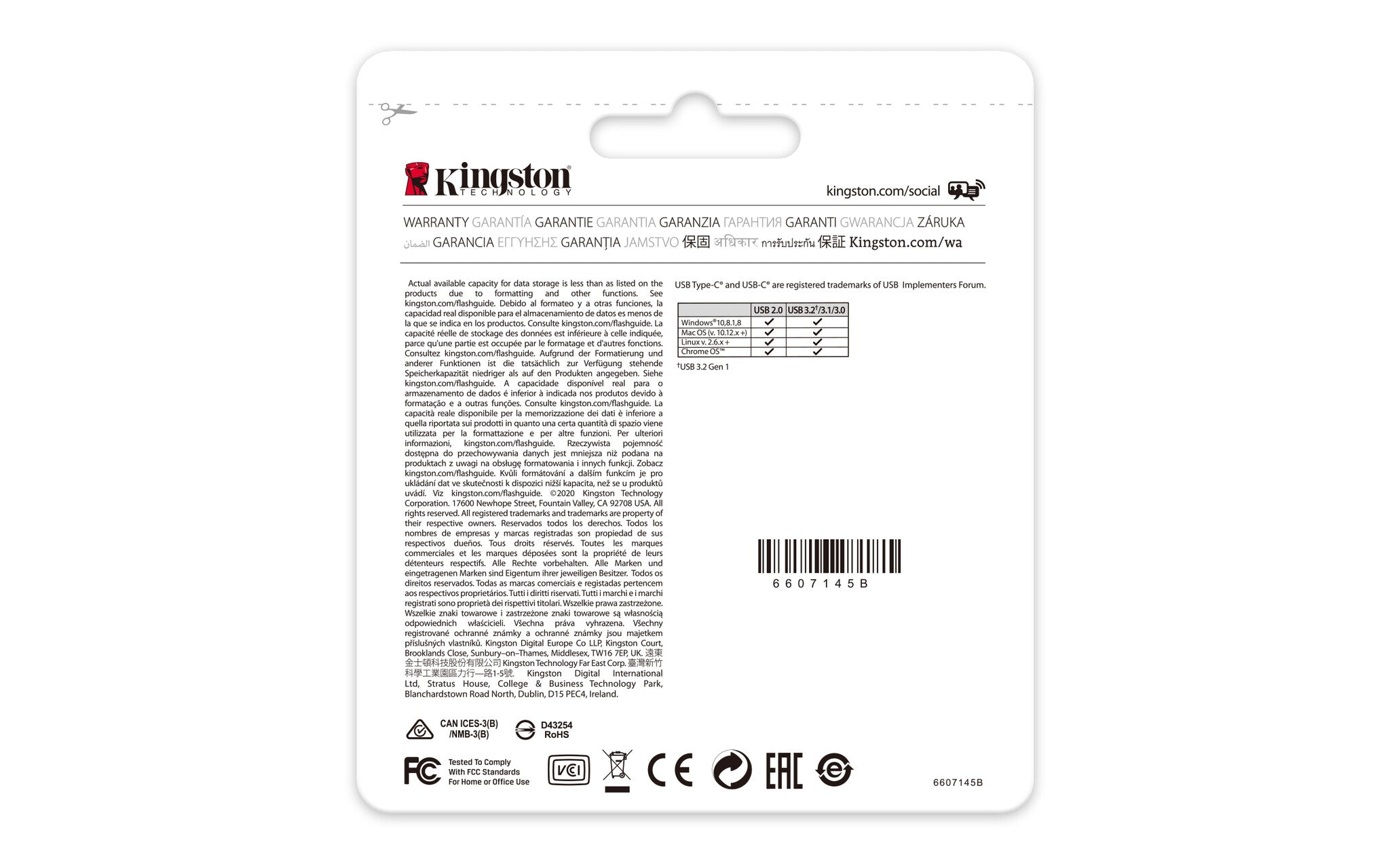 Kingston Technology DataTraveler 70 unidad flash USB 64 GB USB Tipo C 3.2 Gen 1 (3.1 Gen 1) Negro