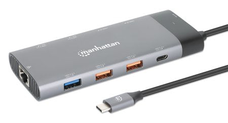 Manhattan USB-C 10-Port Docking Station 2xHDMI 5xUSB-A US