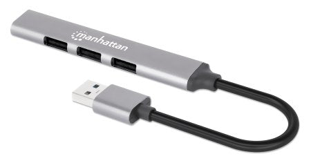 Manhattan USB-A Hub V2.0 3 Ports and V3.0 1 Port Aluminum