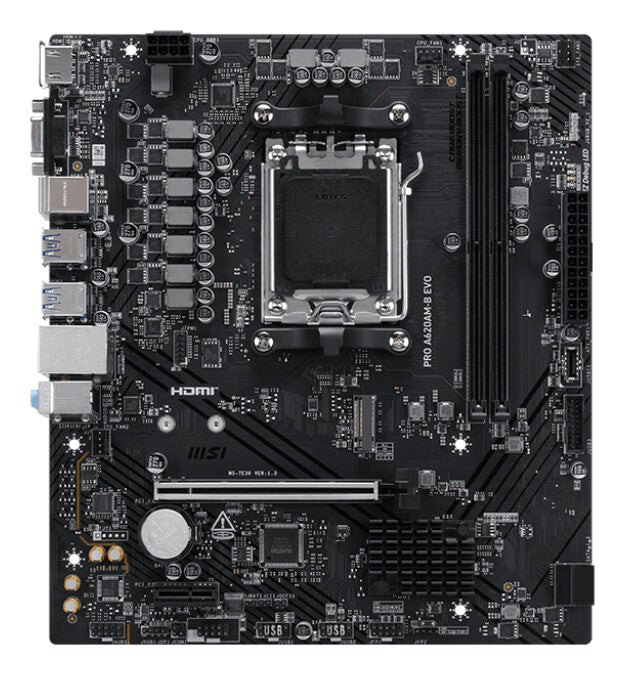 MSI PRO A620AM-B EVO placa base AMD A620A Enchufe AM5 ATX