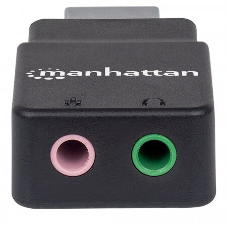 Manhattan Adaptador de Sonido Estéreo USB de Alta Velocidad