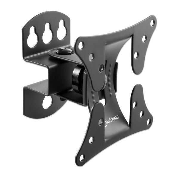 Manhattan Soporte de pared con pivote para pantalla de 13" a 32". Sujeta una pantalla o monitor de 13" a 32" de hasta 30 kg (66 lbs.), +/- 20° de inclinación, +/-30° de giro, soporte de un solo perno (pivote), negro