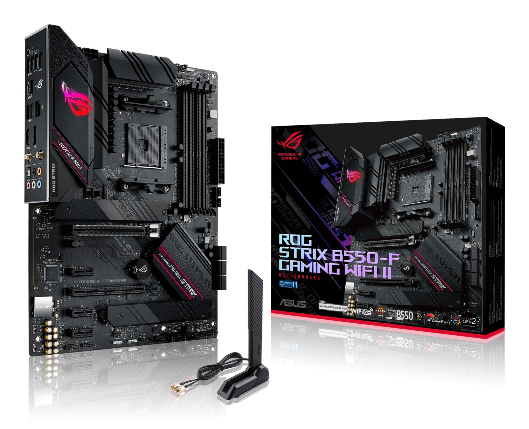 ASUS ROG STRIX B550-F GAMING WIFI II AMD B550 Enchufe AM4 ATX