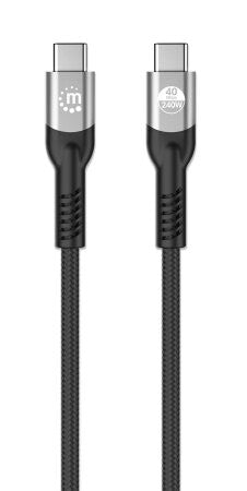 Manhattan 356374 cable USB USB4 Gen 3x2 1 m USB C 40 Gbit/s 240 W Negro