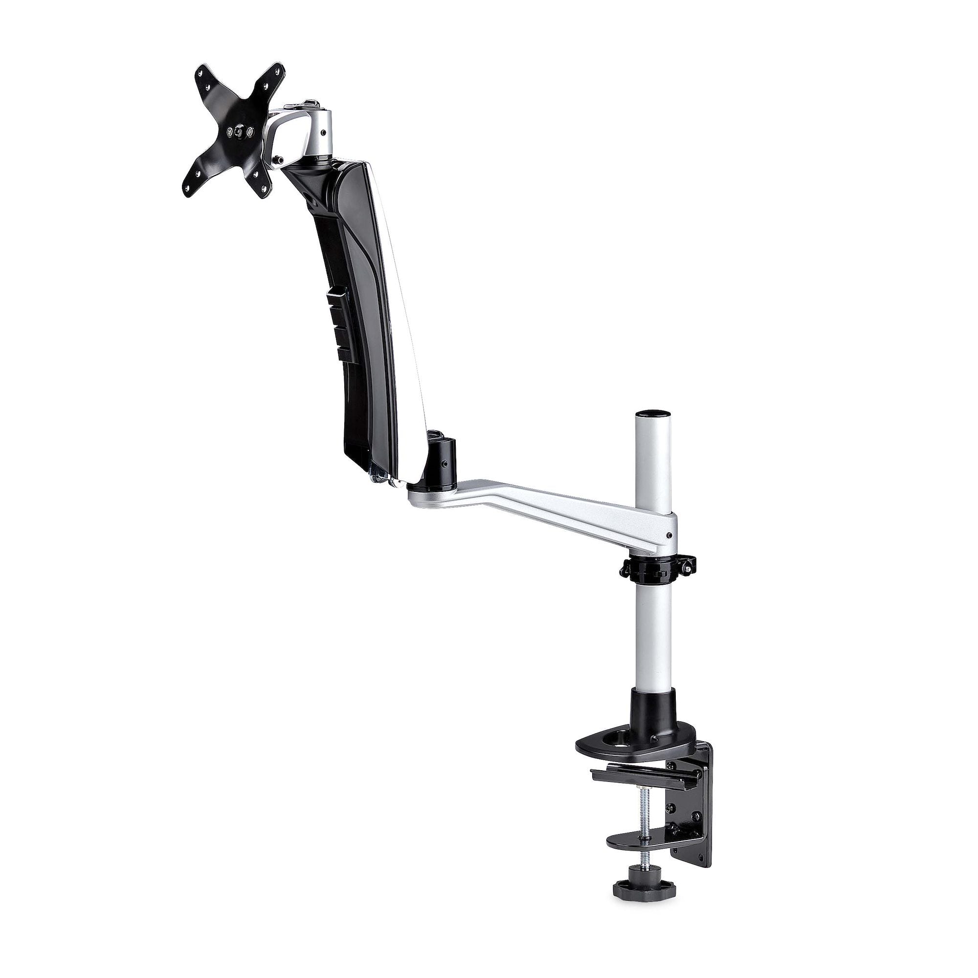 SOPORTE DE ESCRITORIO PARA MONITOR VESA 75X75/100X100 DE 27 PULGADAS 16:9 / 30 PULGADAS 21:9 ULTRAWIDE - GROMMET O ABRAZADERA EN C - AJUSTE SIN HERRAMIENTAS - BRAZO ASISTIDO POR RESORTE STARTECH