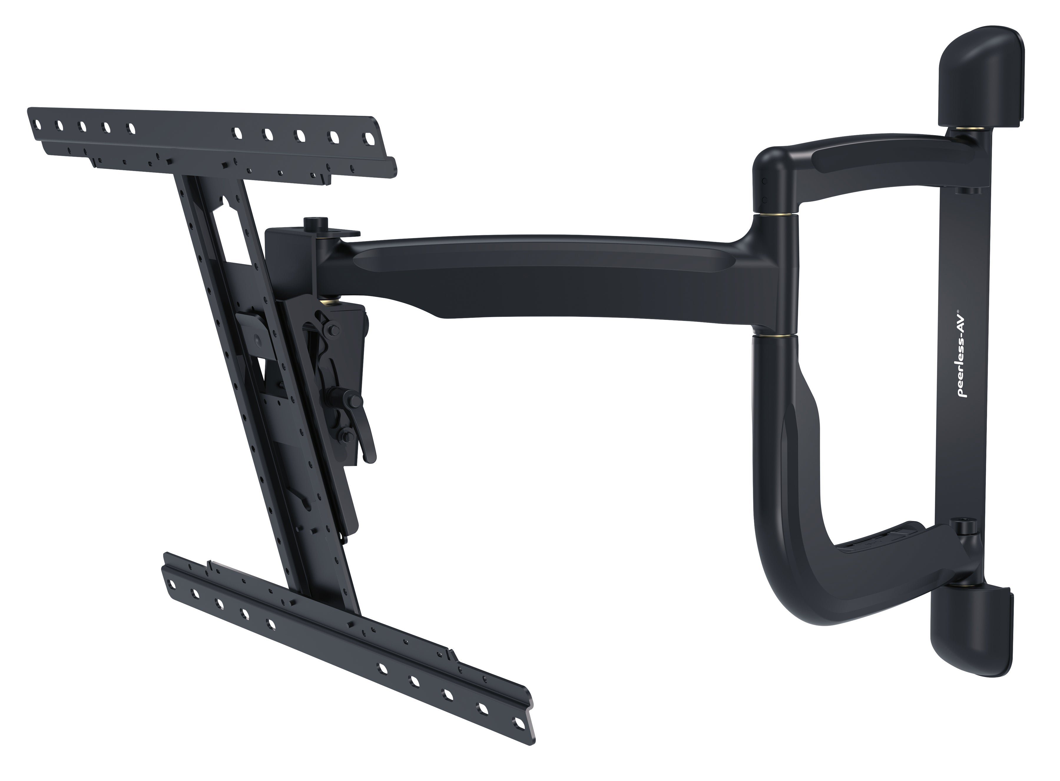 Soporte de Pared Articulado SmartMount para Pantallas 43" a 65"+ / Extensión 30.1" (765mm) / Capacidad 90 lb (41kg) / VESA 200x100 a 600x400mm / Pivote ±90° / Gestión Integrada de Cables