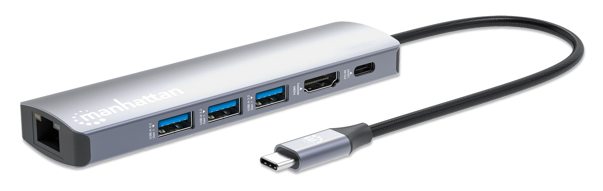 MANHATTAN USB-C Docking Station with 6-in-1 Hub
