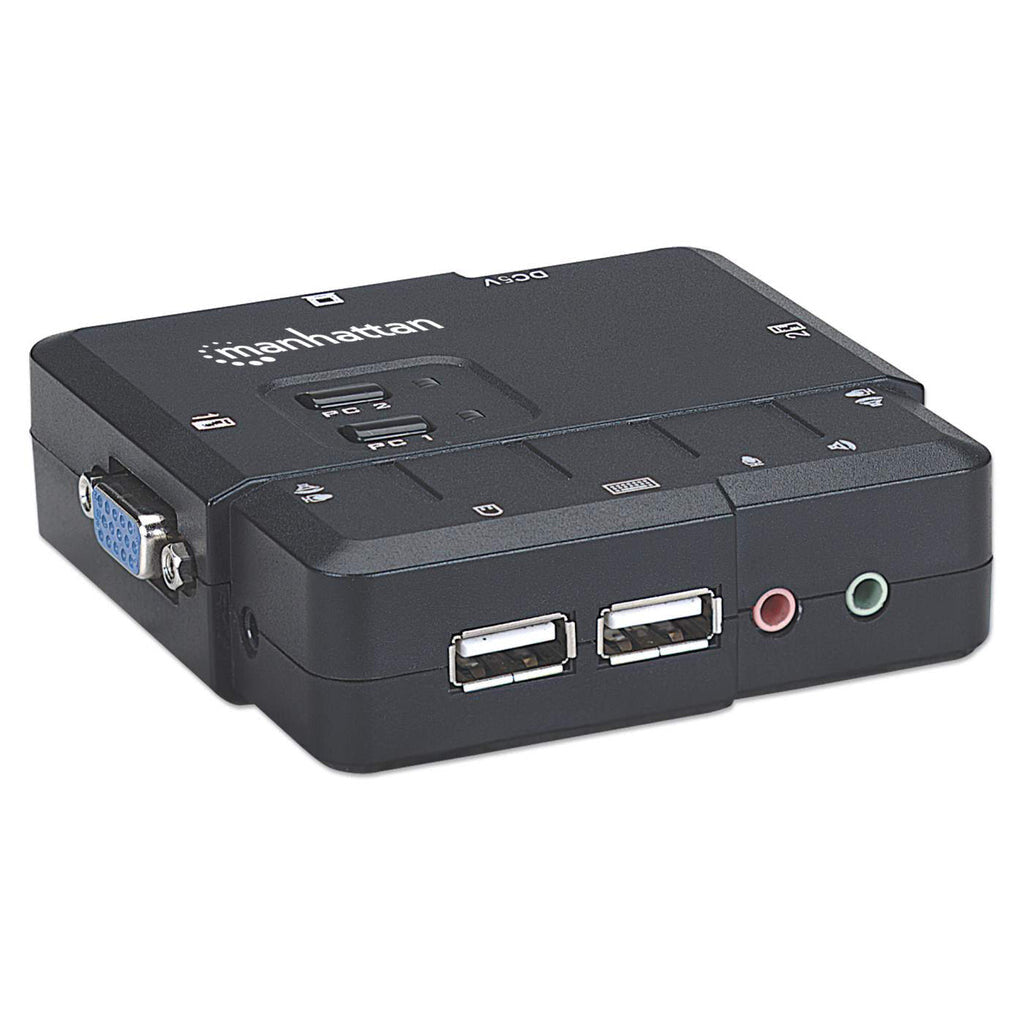 Manhattan Switch KVM Compacto de 2 Puertos