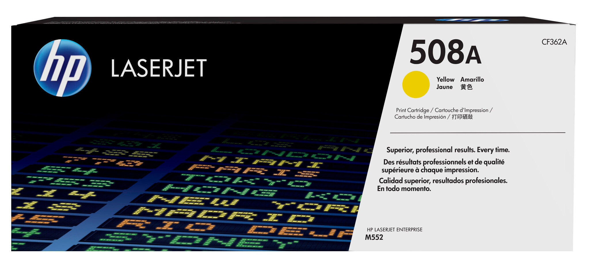 HP Cartucho de tóner original LaserJet 508A amarillo