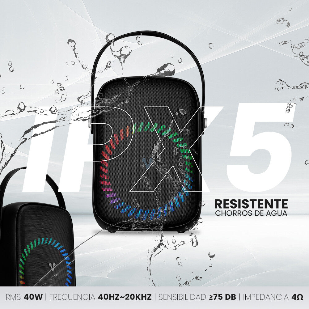 Vorago KSP-455 altavoz portátil y para fiesta Altavoz portátil mono Negro 40 W