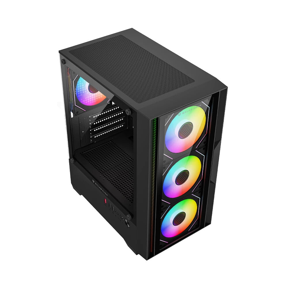 Balam Rush BR-943888 gabinete de computadora Mini Tower Negro