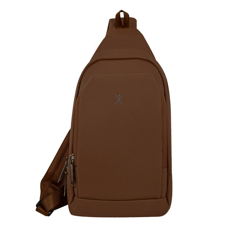 Perfect Choice PC-085027 bolsa de mano y de hombro Poliéster Café Unisex Bolsa cruzada