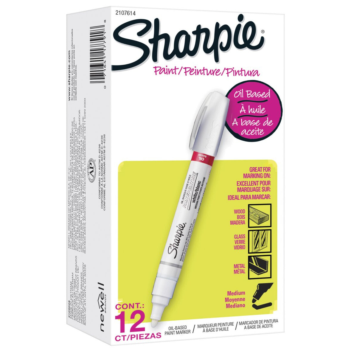 Sharpie 2107617 Plata 12 pieza(s)