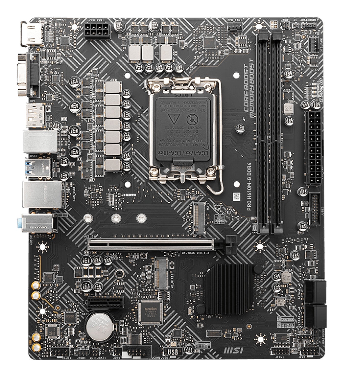 MSI PRO H610M-G DDR4 placa base Intel H610 LGA 1700 Micro ATX